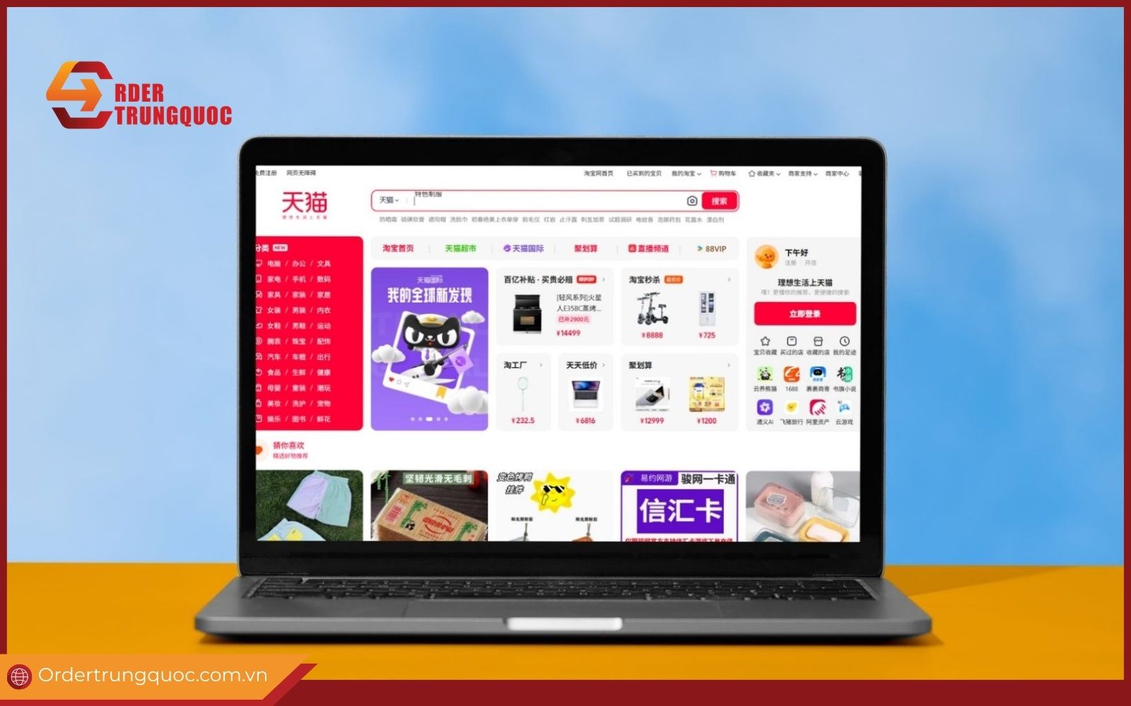 Nhập hàng Trung Quốc uy tín trên Tmall