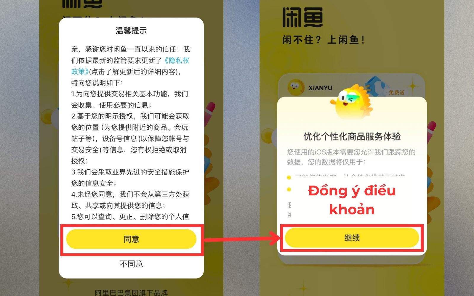 Hướng dẫn mua hàng trên 2taobao app