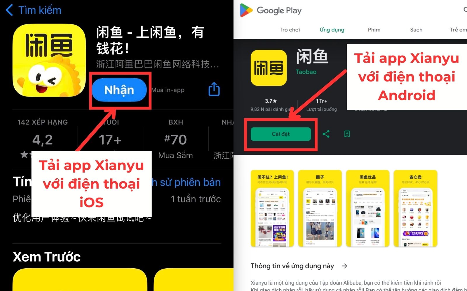 Hướng dẫn cách mua hàng Xianyu không qua trung gian