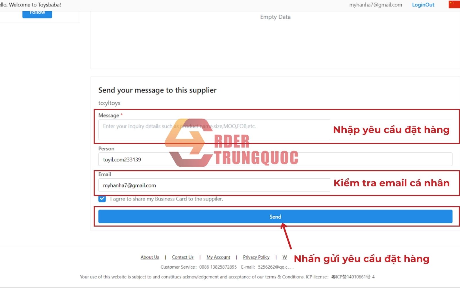 Cách order hàng hóa toybaba.com Cách order hàng hóa toybaba.com