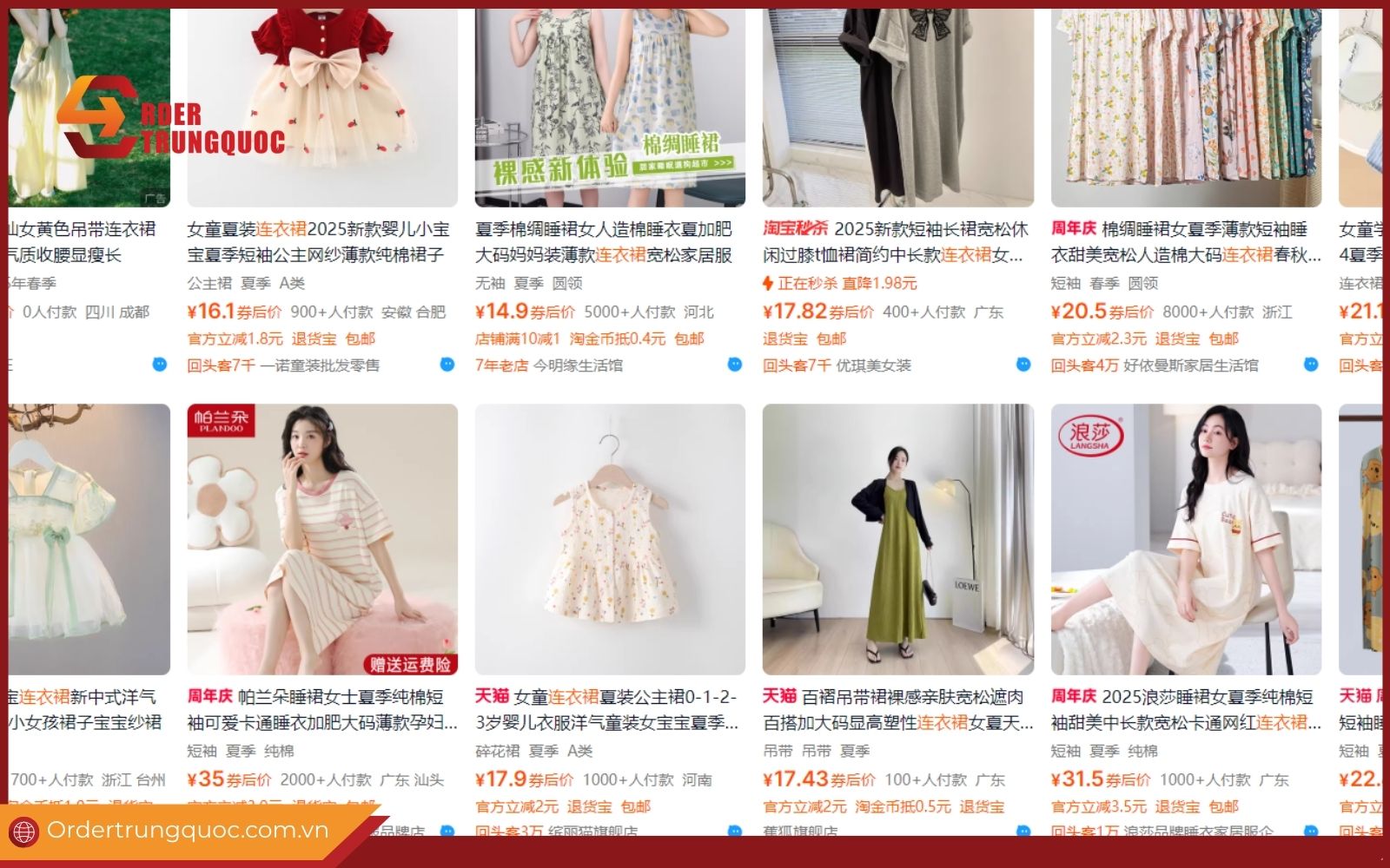 Đầm giá sỉ hàng Quảng Châu trên các sàn TMĐT Đầm giá sỉ hàng Quảng Châu trên các sàn TMĐT